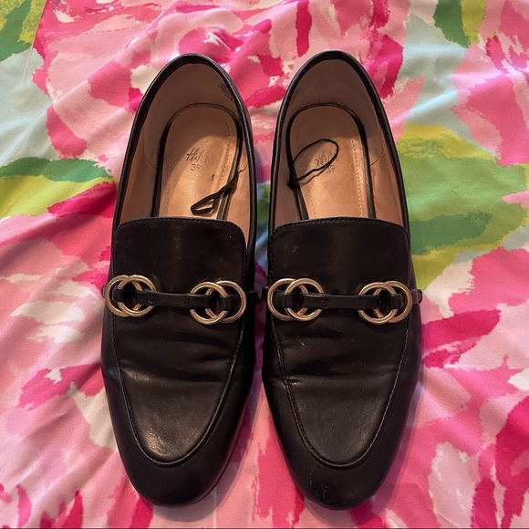 h&m black loafers